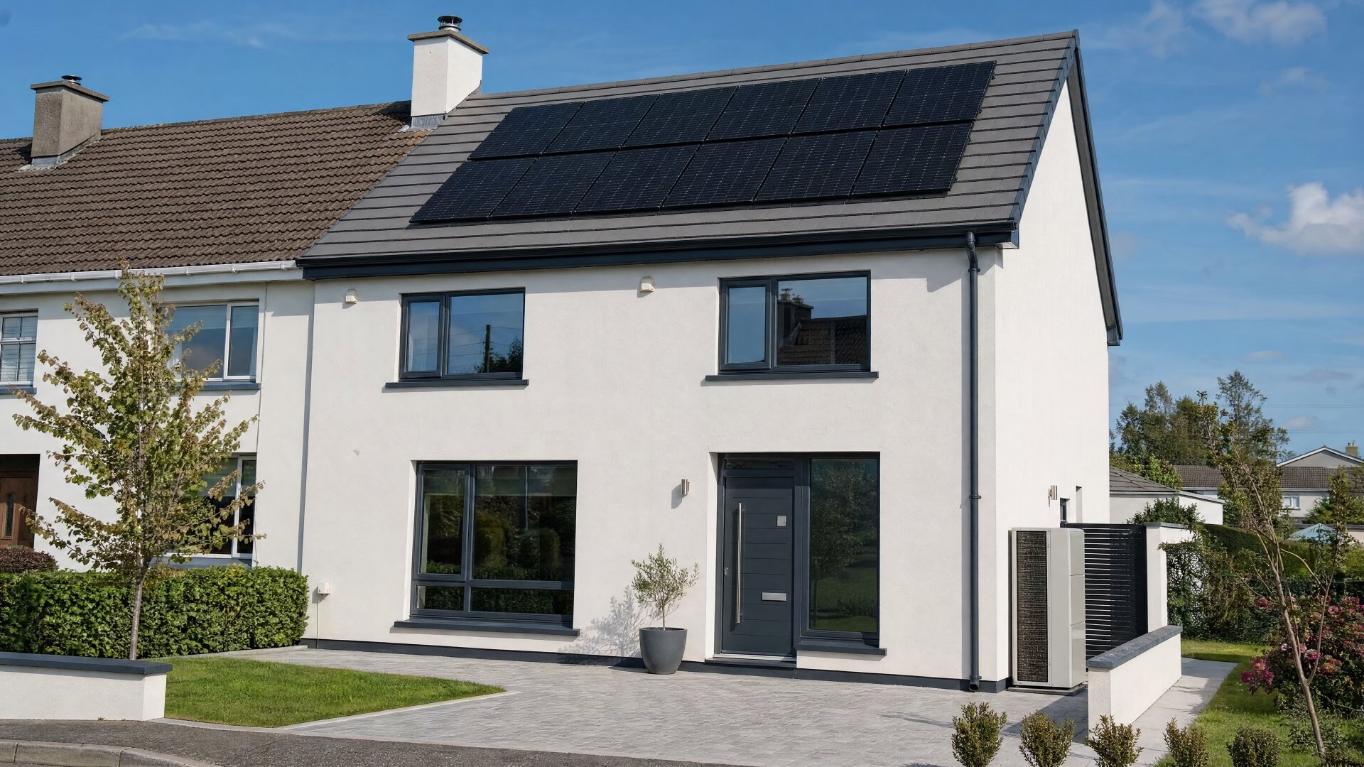 Deep energy retrofit of a Cork home with solar panels and a heat pump